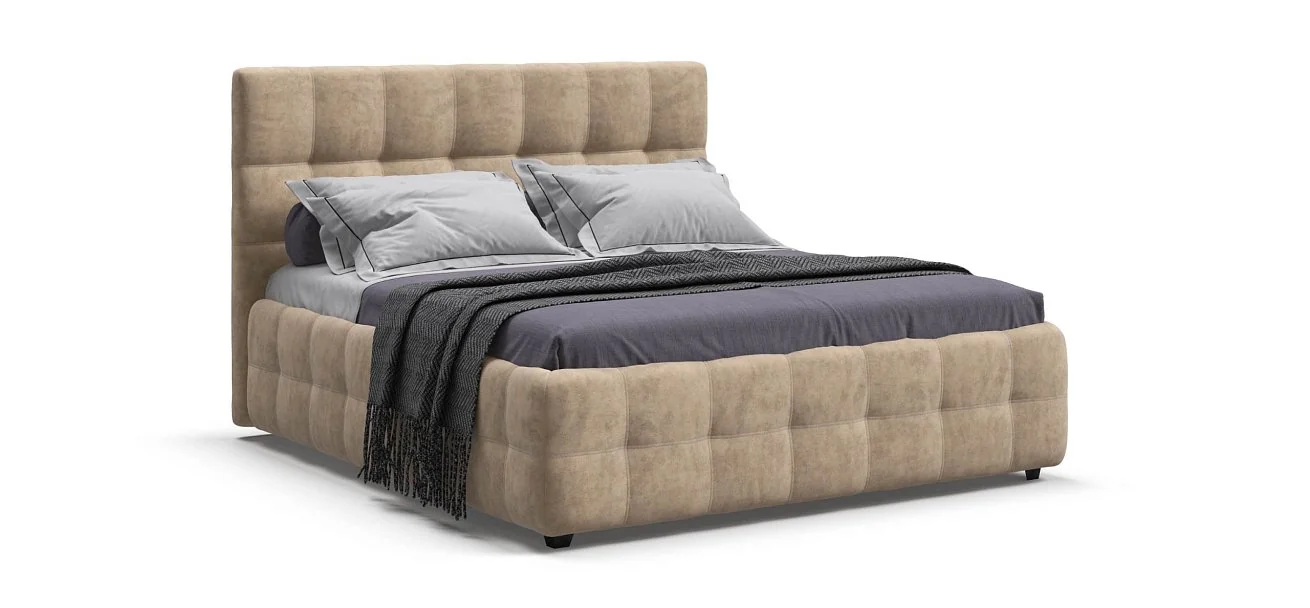  Босс Кровать+ПМ 160*200 велюр Роял шампань Divan BOSS - ДИВАН БОСС