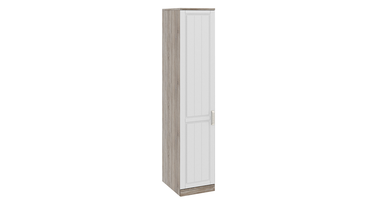 Шкаф для белья с 1-ой дверью левый «Прованс» (Дуб Сонома трюфель/Крем)