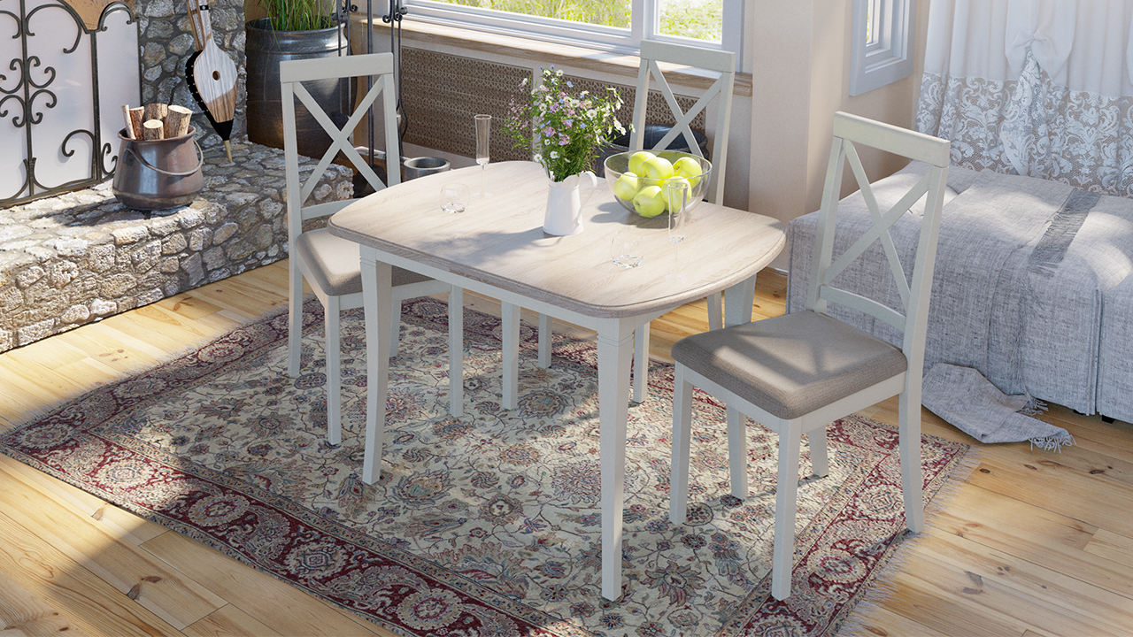 Стул «Дарвин» (Слоновая кость/тк. №47)