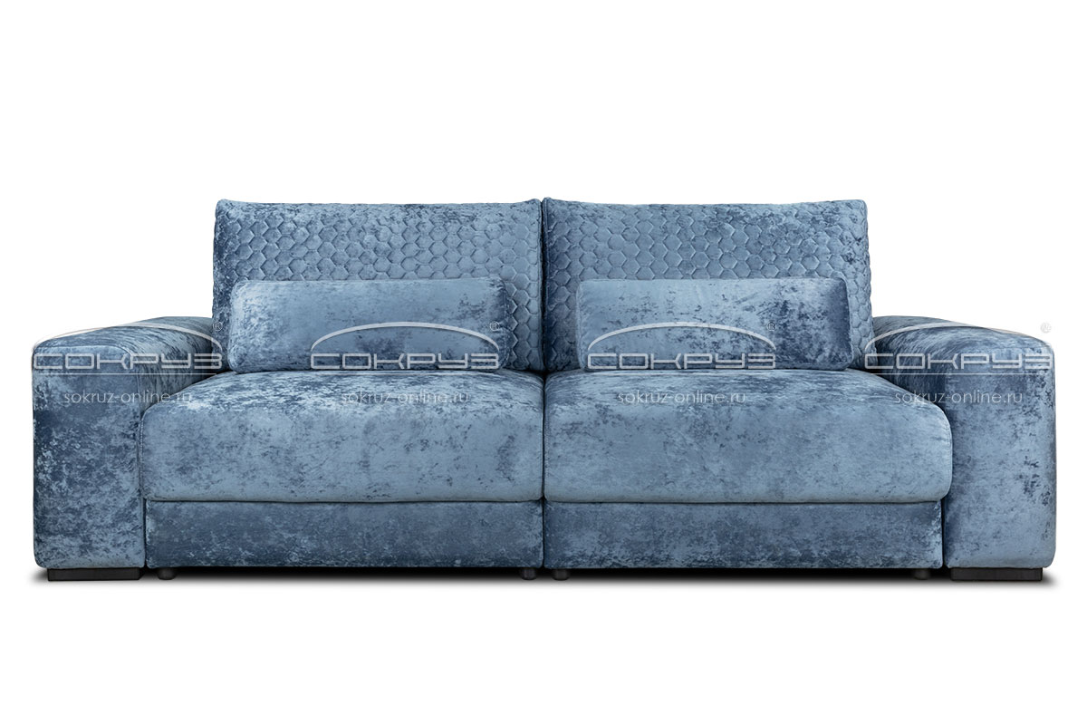 Прямой диван Палермо А, синий