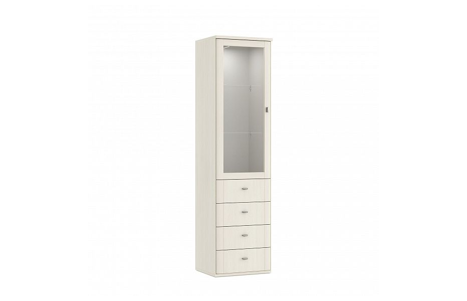 ШКАФ-ВИТРИНА СО СТЕКЛЯННЫМИ ПОЛКАМИ ELEGANTE LE4351.1 Dятьково Design - ДЯТЬКОВО