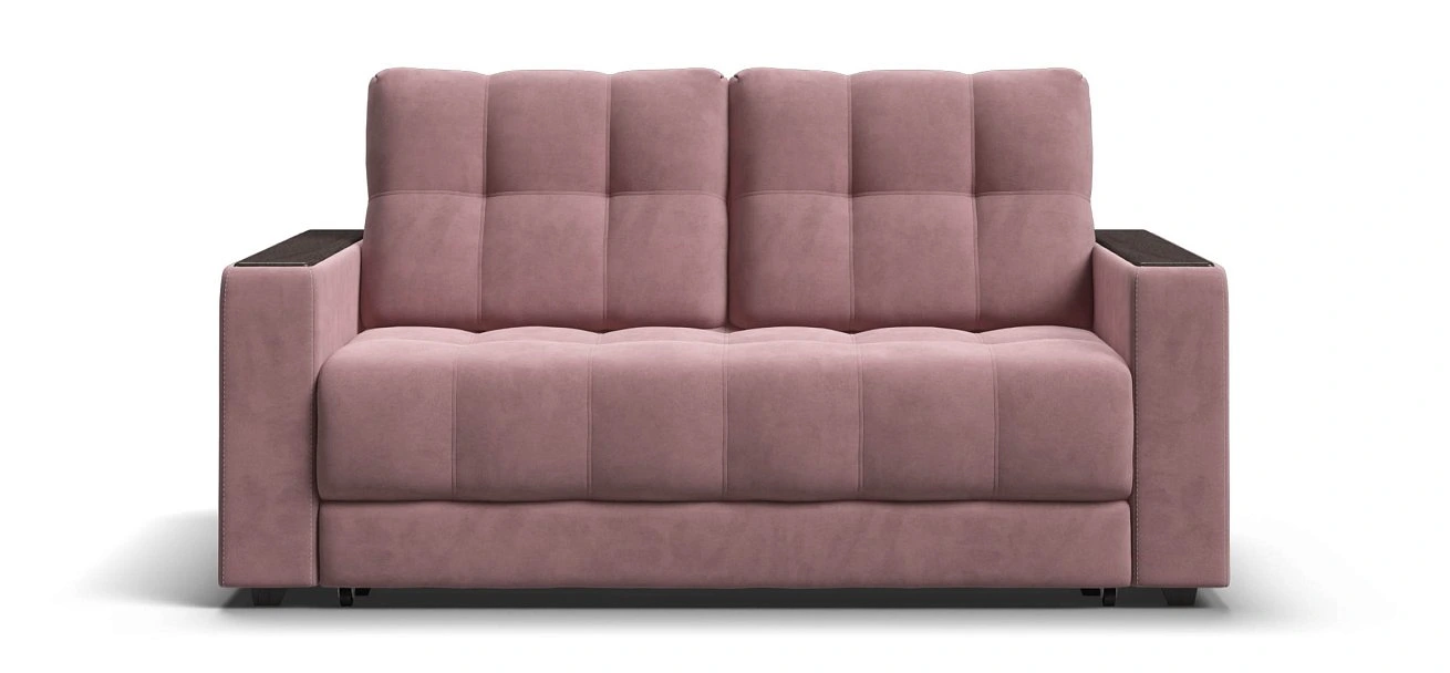  Диван Босс 2х местный Велюр Монолит розовый