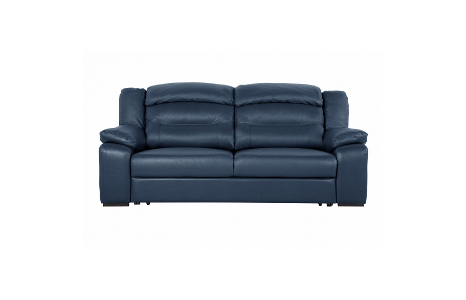 Диван Модульный Денвер 2 р , Синий, Кожа Bellagio Ocean