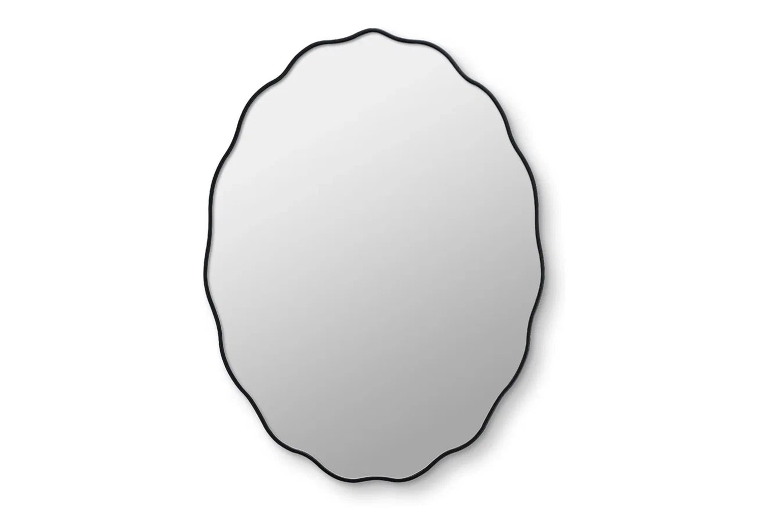 Fancy Oval Black Зеркало в тонкой раме Smal Ангстрем