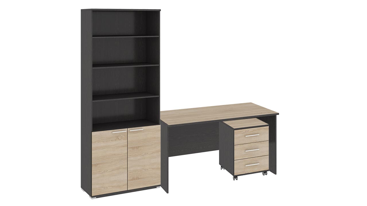 Стандартный набор офисной мебели «Успех-2» (Венге Цаво, Дуб Сонома) 2