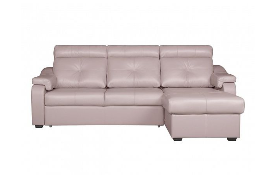 Угловой диван Модульный Кёльн с канапе , Бежевый, Кожа Bellagio Latte