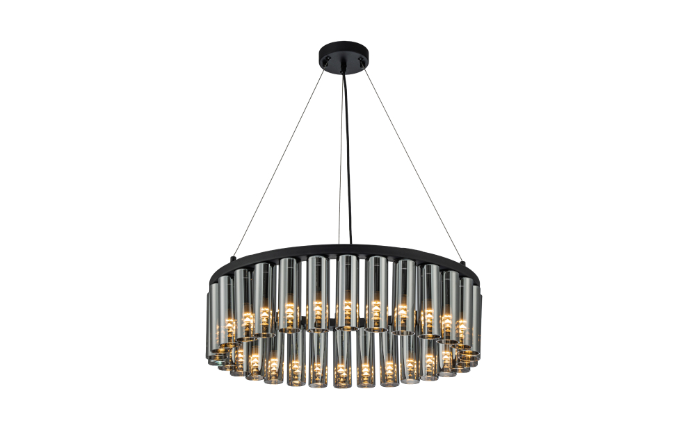 Подвесная люстра Slang (чёрный) D590*H160/1360 30*G9LED*2W Ангстрем