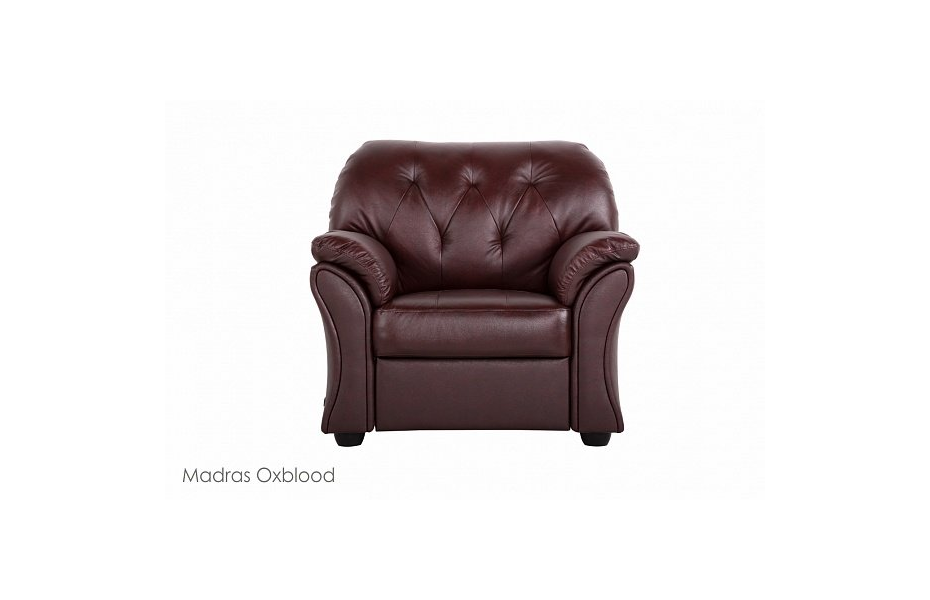 Кресло "Ванкувер" , Кожа Madras Oxblood Home Collection