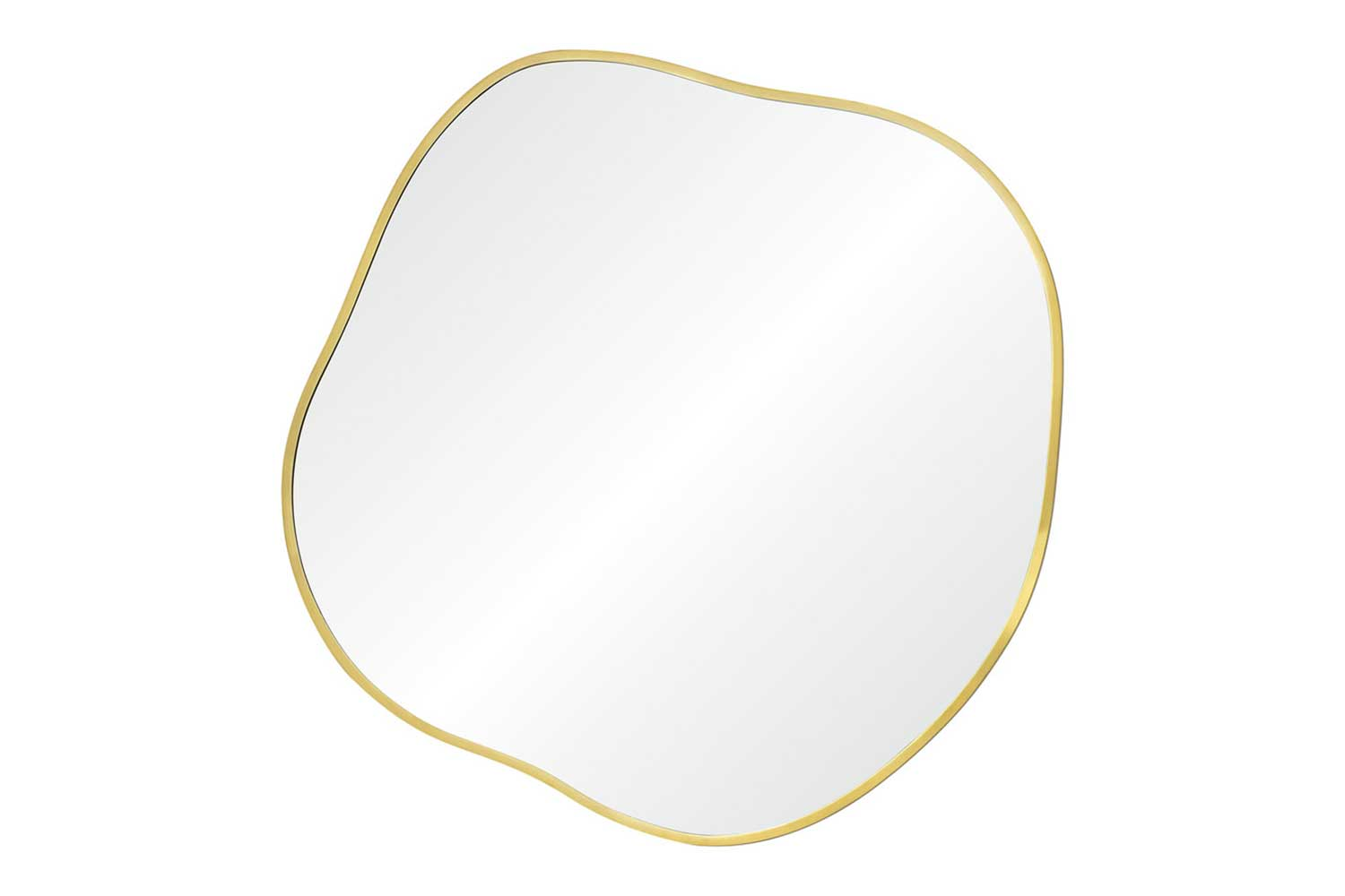 Зеркало Organic L Gold в тонкой раме Smal Ангстрем