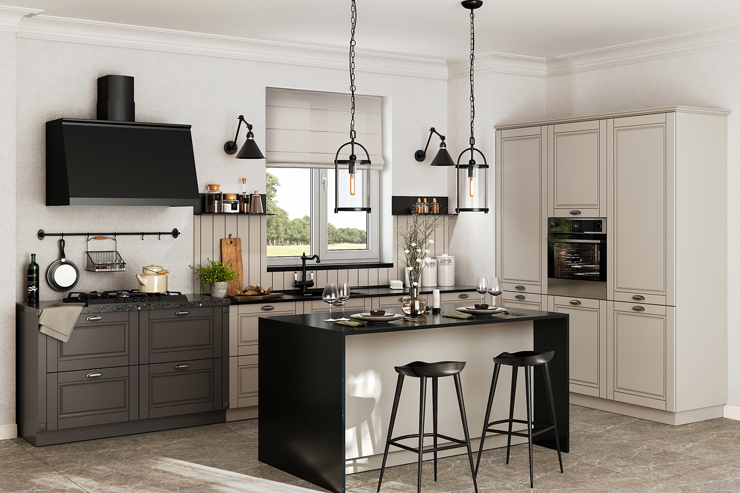 Кухня с островом Версаль