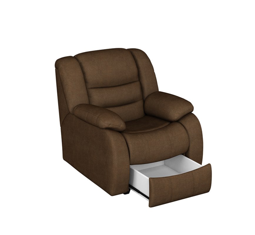 Кресло с ящиком Ридберг (лаки коричневый)