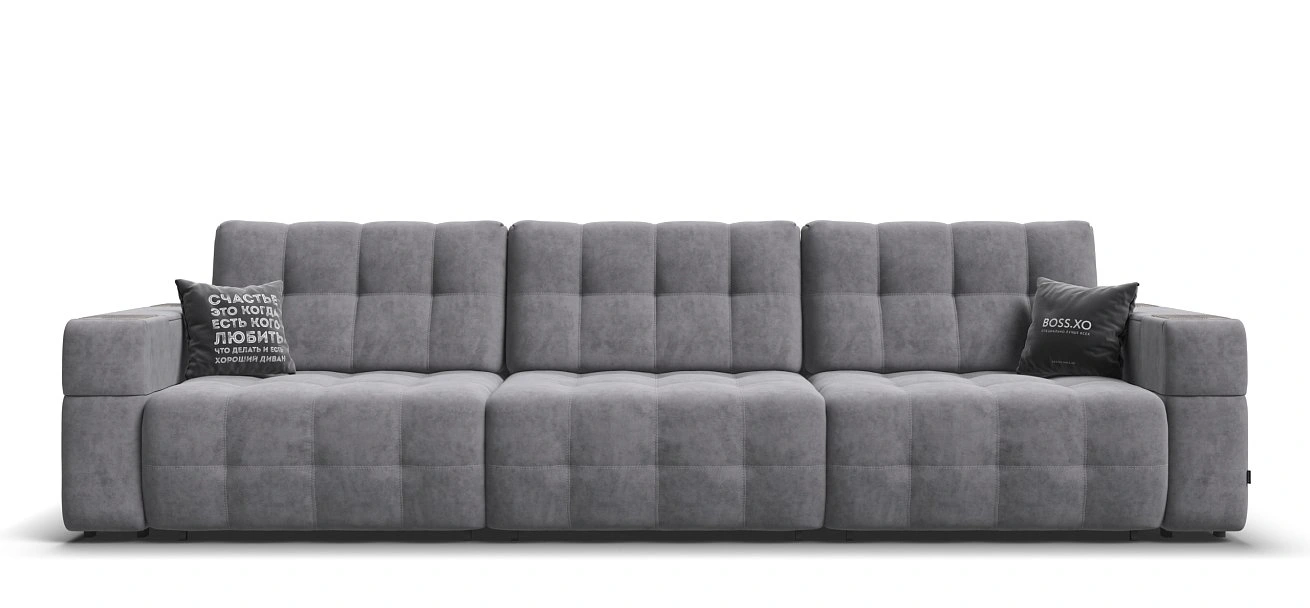  Диван Босс ХО Макс Велюр Роял агат / Камень