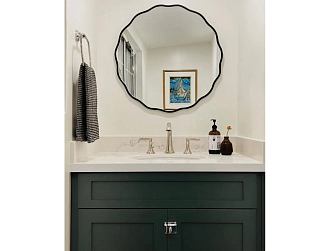 Fancy S Black Зеркало в тонкой раме Smal Ангстрем
