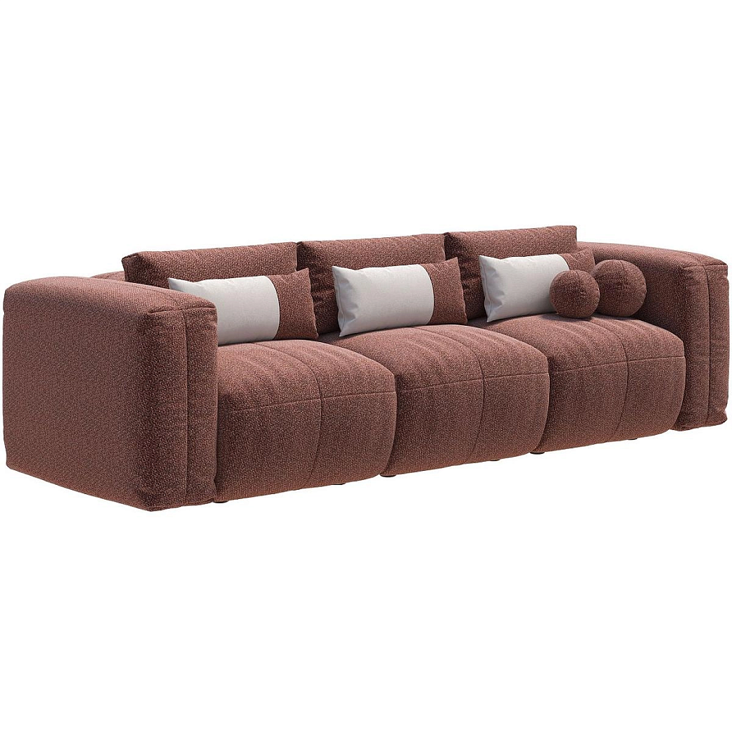 Диван Брауни 3-х местный Оптимум без подушек