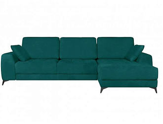 Угловой диван Монако с канапе 85/29, Зеленый, Ткань Zenit 40 Home Collection
