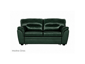 Диван Атлантик 2 р, Зеленый, Кожа Madras Grass Home Collection