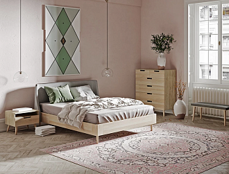 Кровать Lagom Side Wood — 140×200 см Davita-мебель - ДАВИТА