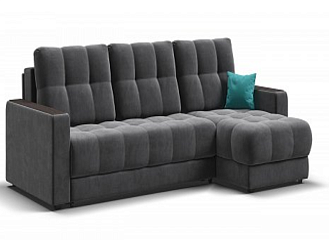 Угловой диван BOSS 3.0 Classic XL велюр Monolit серый