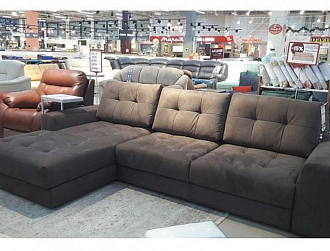 Угловой диван Модульный Брайтон с канапе, , Ткань Naice 05 brown Home Collection