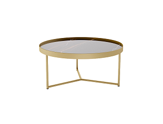 Стол журнальный Ориндж сахара нуар/золото Home Collection