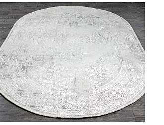 Турецкий ковер из эвкалиптового шёлка и акрила «CHERUTTI» 1955-COK-GRI (Oval) Мир ковров