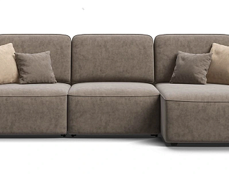  Угловой диван Кинг Велюр Роял тауп