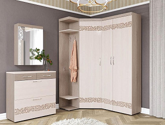 Угловой набор мебели для прихожей Мэри 7 (ширина 197х156 см) Dятьково Design - ДЯТЬКОВО