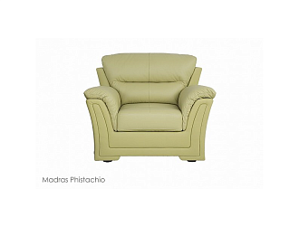 Кресло "Ливерпуль", Кожа Madras Phistachio Home Collection