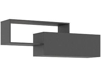 Полка 2-х ярусная Челси графит