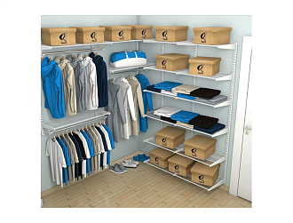 Гардеробная №15, белая.