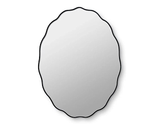 Fancy Oval Black Зеркало в тонкой раме Smal Ангстрем