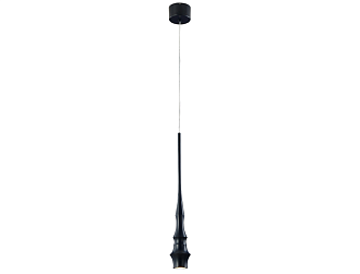 Подвесной светильник Ipsam (чёрный) D80*H655/1800, LED*6W Ангстрем