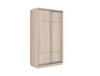 Шкаф-купе двухдверный Альнаир ясень шимо светлый