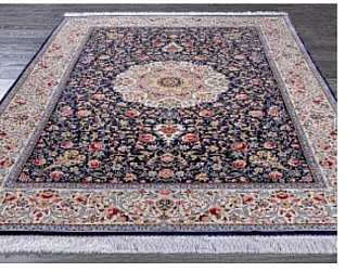 Иранский ковер из шёлка и модала «MASTERPIECE QUM» 005-22-POLONAISE-VIOLET 248 x 352 см Мир ковров