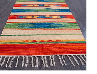 Индийский ковер из хлопка «KILIM COTTON» CT31-MIX 170 x 240 см Мир ковров
