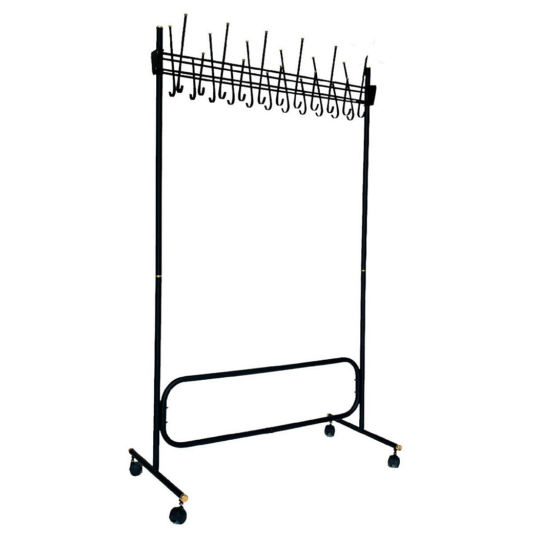 Вешалка ТИ_гардероб. СКР черн. на колесиках, 57858