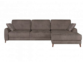 Угловой диван Монако с канапе 97/19, Коричневый, Ткань Tornado Stone Home Collection