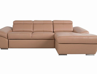 Угловой диван Капри с канапе 260 , Желтый, Кожа Supreme Gobi Home Collection