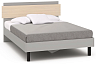 Кровать полутораспальная 140х200 Chelsea,Rimini серая