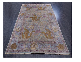 Индийский ковер из шёлка «ZIEGLER SILK» AJ101-LBLU-LBLU 190 x 279 см Мир ковров