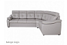 Угловой диван Модульный Кёльн с тумбой , Серый, Кожа Bellagio Grigio
