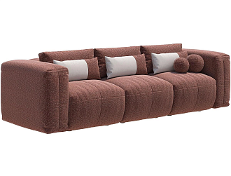 Диван Брауни Мемори 3-х местный Оптимум без подушек