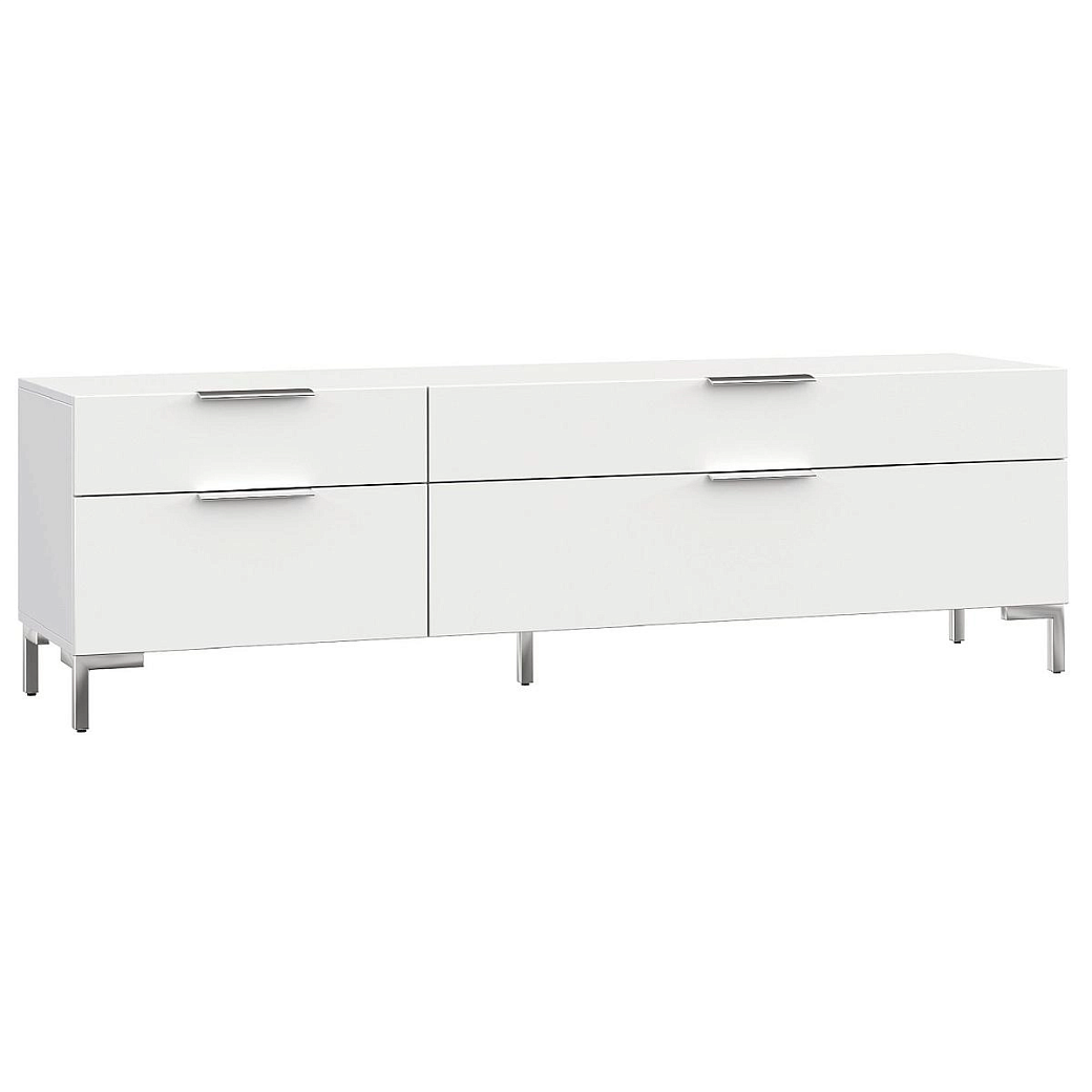 Тумба под телевизор Сохо белая