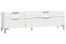 Тумба под телевизор Сохо белая