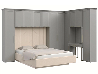 Комплект для спальни Монреаль серый №06