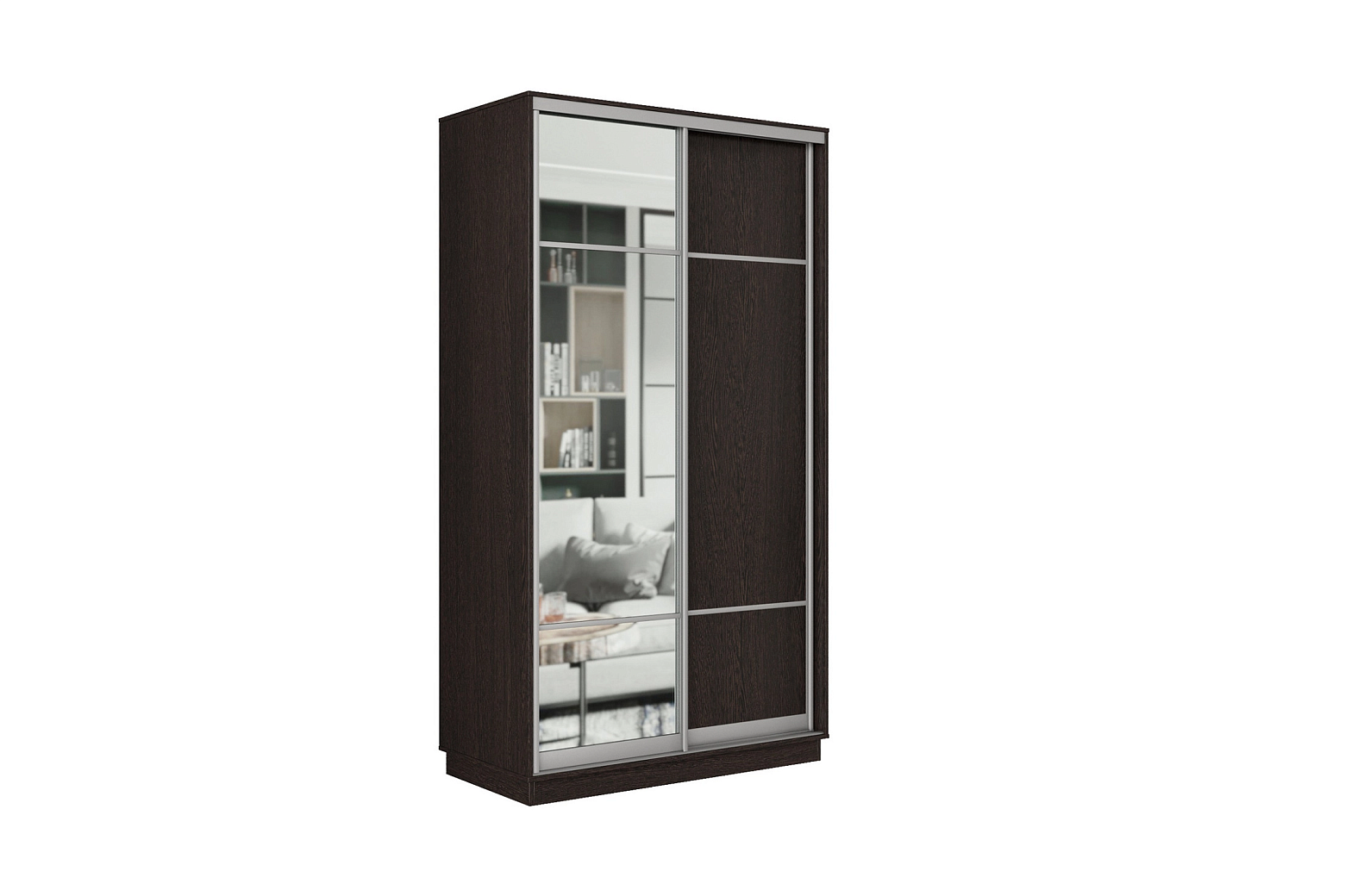 Шкаф-купе двухдверный Проксима венге