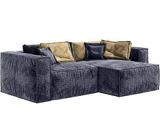 Диван Бриошь компактный угловой пр\лев Премьер без подушек