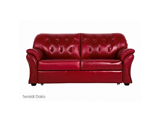 Диван Ванкувер 3 р, Красный, Кожа Teraldi Dalia Home Collection