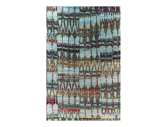 Индийский ковер из бамбукового шёлка «SILK IKAT» P37-GRY-MIX 180 x 276 см Мир ковров
