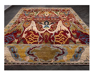 Индийский ковер из шерсти «ZIEGLER VINTAGE» AC228-RED-BLU(294x407) 294 x 407 см Мир ковров
